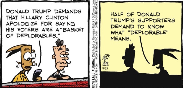 La Cucaracha: Oh, Donald Bear, what a big basket you have! (toon) - POCHO